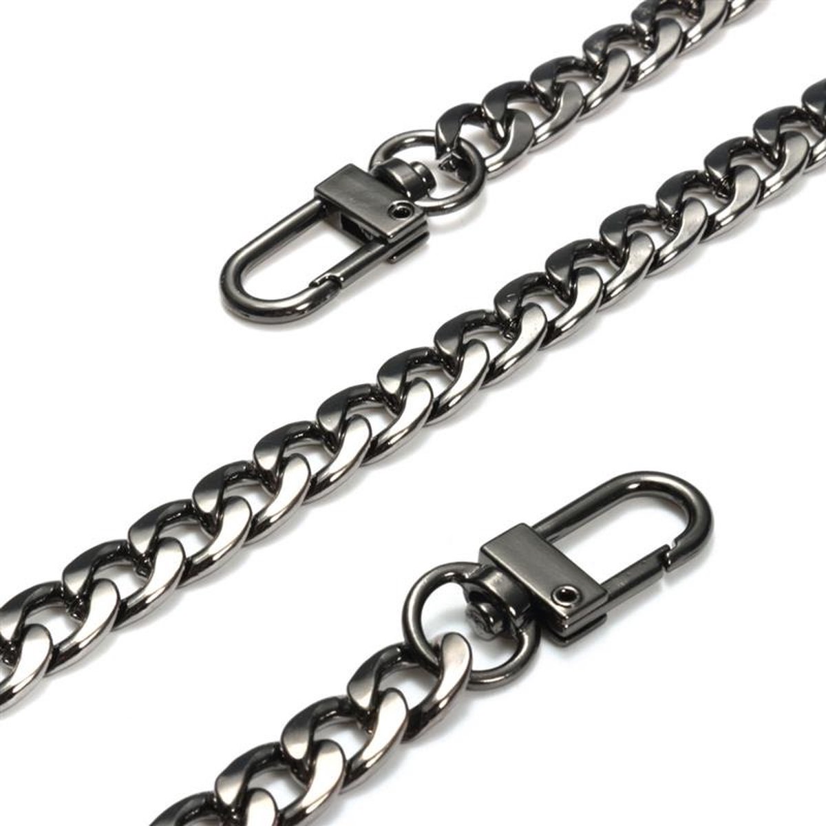 WiseGoods Luxe Handtas & Schoudertas Ketting - Tassenriem - Tasriem Kettingen - Schouderriem Tassen - Tas Riemen - Zwart 120cm