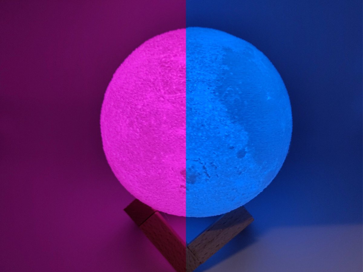 HammerTRADING moon lamp - 3D maan lamp - 12cm - 16kleuren - sfeerverlichting binnen