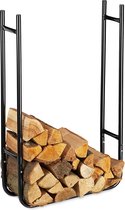 Firewood Rack - haardhoutrek \ haardbestek, brandhoutrek \ fireplace cutlery, firewood rack 90x60x20cm,