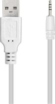 USB Oplaadkabel voor JBL Synchros S400BT, S500BT en S700BT - 0,2 meter - Wit