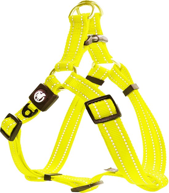 DDOXX Hundegeschirr Reflektierend - Step-In Sicherheitsgeschirr, Ausbruchsicher, Lila XXS