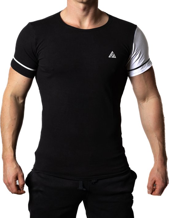 Slim fit T-shirt - Small - Zwart - Cicwear