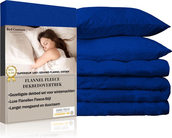 Bed Couture - Flanel Fleece Dekbedovertrek set - 100% Katoen Extra zacht en  Warm -... | bol.com
