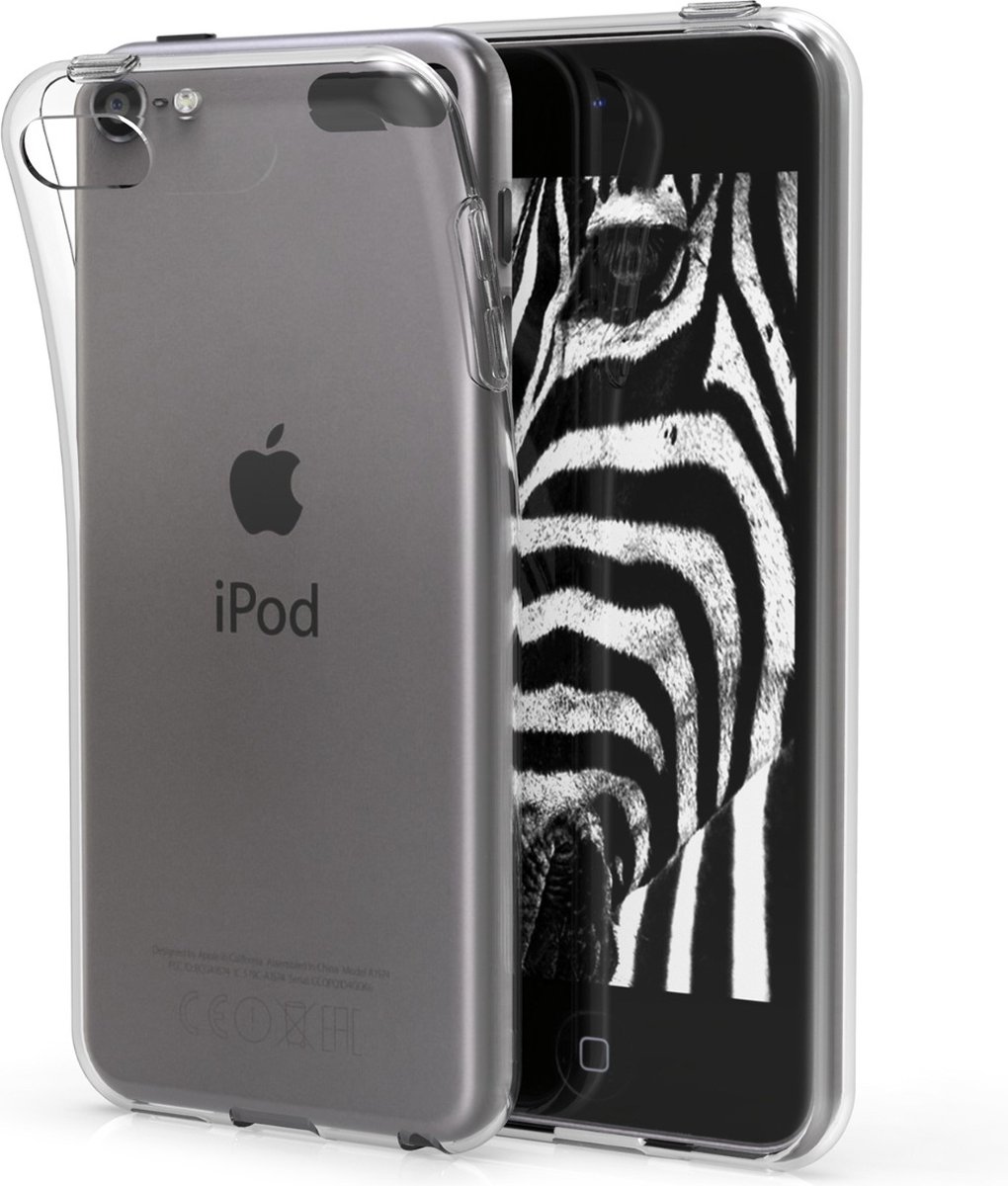 kwmobile Case geschikt voor Apple iPod Touch 6G / 7G (6de en 7de generatie) - Silicone Backcover beschermhoes - Hoesje in transparant - kwmobile