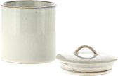 Broste Copenhagen Nordic Sand servies - Voorraadpot met deksel 12 cm - jar with lid