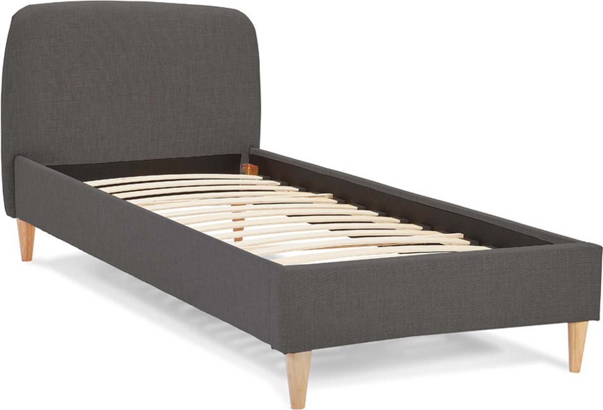 Maysun - 1 Persoons Bedframe DREAMS - Donkergrijs 90X200cm