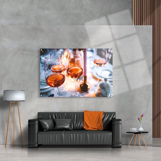 Luxe Plexiglas Schilderij Fine Dine | 90x60 | Woonkamer | Slaapkamer | Kantoor | Muziek | Design | Art | Modern | ** 5MM DIK**