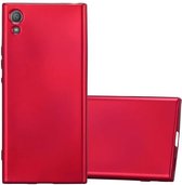 Coque Cadorabo adaptée au Sony Xperia XA1 en ROUGE MÉTALLIQUE - Housse de protection en silicone TPU flexible Case Cover