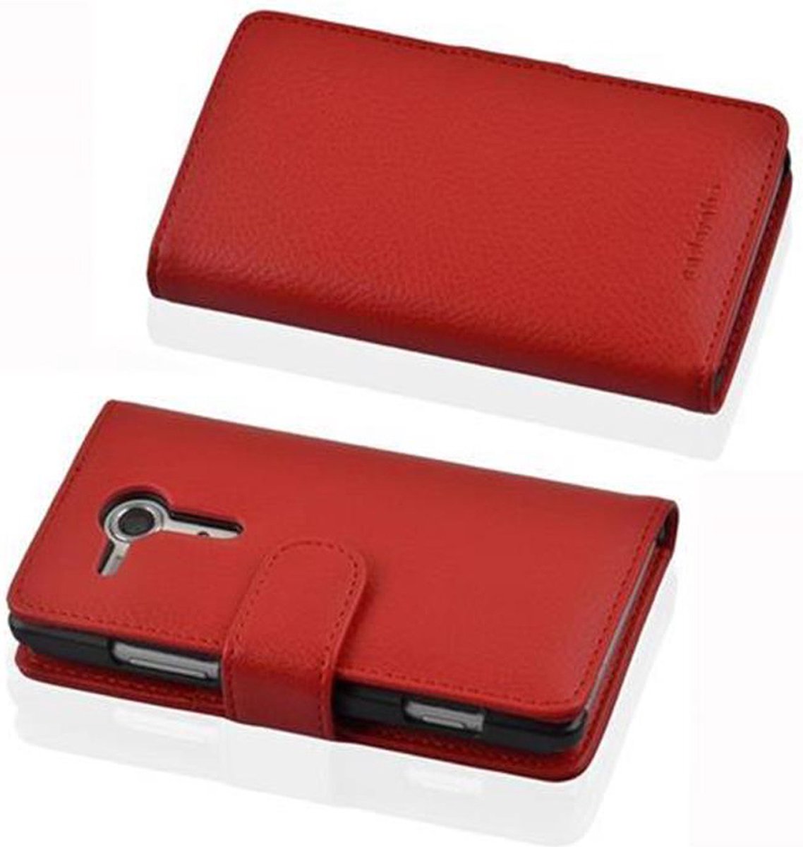 Cadorabo Custodia per Sony Xperia Z2 in ROSSO CREMISI - Protezione in