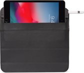 DECODED Foldable Sleeve geschikt voor iPad Mini, Samsung Tab S7/ S8 en Fire 7 - Hoogwaardig Europees Leer, Tablethoes tot 7.9" - Zwart