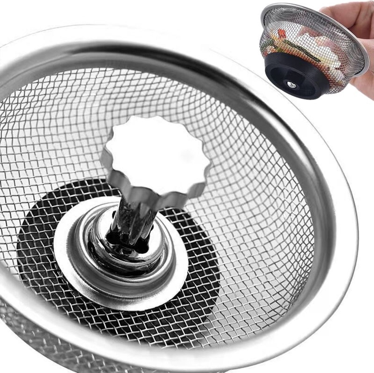300 stuks wegwerp spoelbakfilter keukenspuit zak elastische wastafel zeefzak afvoerzeef net rioolfilter zak vuilniszak filternet voor keuken badkamer