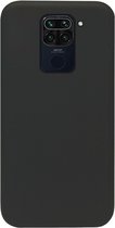 ADEL Siliconen Back Cover Softcase Hoesje Geschikt voor Xiaomi Redmi Note 9 - Zwart