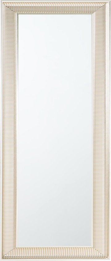 Beliani CASSIS - Miroir mural - Argent - Plastique