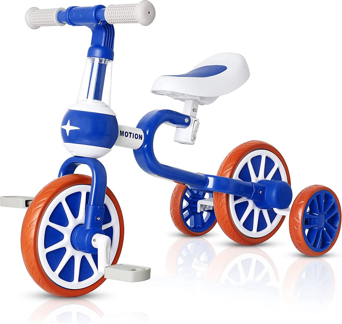 Spielwerk Driewieler Veiligheidsgordel Duwstang Afneembaar Verstelbaar Voetsteun Zonnedak Afneembare Mand Kinderdriewieler Fiets Runner Wandelwagen Kinderen Peuter Baby Roze