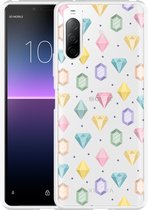 Sony Xperia 10 II Hoesje Diamonds Designed by Cazy