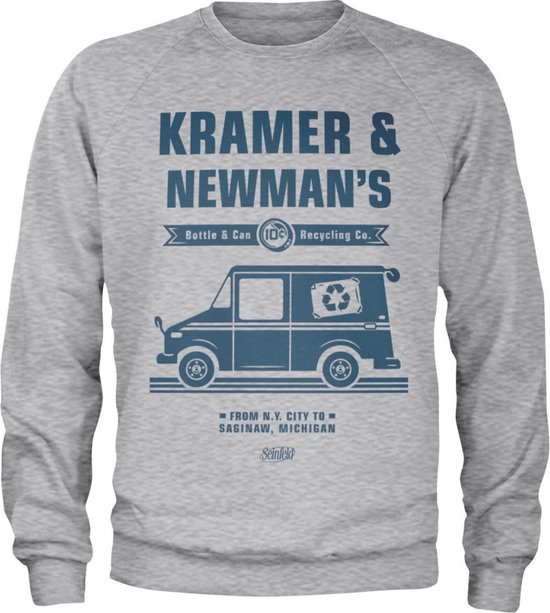 Seinfeld Sweater/trui -XL- Kramer & Newman's Recycling Co Grijs