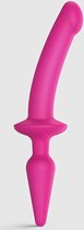 Strap-On-Me Semi-Realistic Switch Plug-In Gode & Plug Anal 2-en-1 - Rose