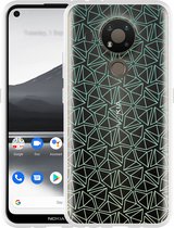 Nokia 3.4 Hoesje Triangles - Designed by Cazy