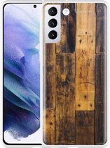 Hoesje Geschikt voor Samsung Galaxy S21 Plus Special Wood