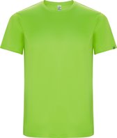 Limoengroen unisex sportshirt korte mouwen 'Imola' merk Roly maat XL