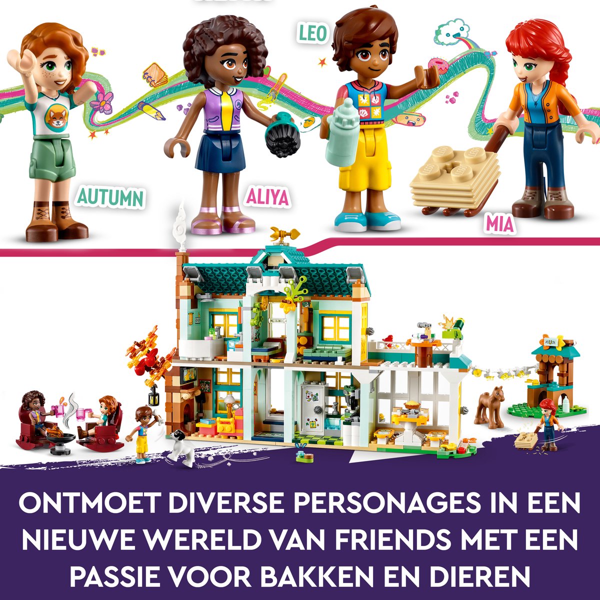 LEGO Friends Autumns huis, Poppenhuis Speelset met Minipoppetjes en Accessoires - 41730 — afbeelding 18