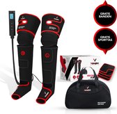 Venom Sports Air Pro Recovery – Beenmassage & Voetmassage Apparaat – Recovery Boots – Massageapparaat voor Bloedcirculatie – Bloedsomloop – Cellulitis – 3 massage standen – Warmteband – Rip-Stop Materiaal – Vermoeide benen - Rood