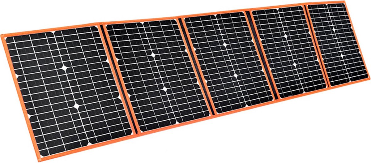 Zonnepaneel Inklapbaar – Draagbaar Zonnepaneel – Opvouwbaar – Met Usb Output – Complete Set - Hoge Kwaliteit - Met Gift