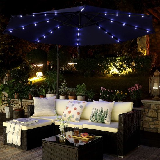 Vlinderbeek' Vogelbad op Zonne-energie met LED-verlichting (H84cm