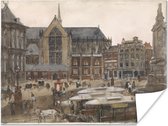 Dam Square à Amsterdam - Peinture de George Hendrik Breitner Poster 40x30 cm - petit - Tirage photo sur Poster (décoration murale salon / chambre)