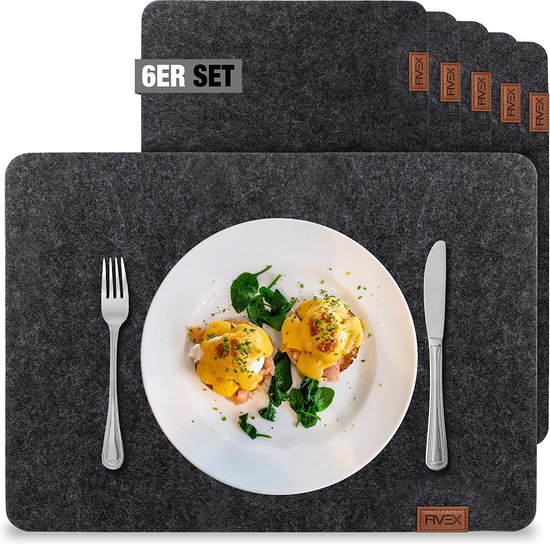 Set van placemats Tafel Decoratie Dineren Eetkamer Accessoires bol