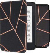 Hoesje geschikt voor Kobo Clara 2E E-reader - iMoshion Slim Hard Case Bookcase - Ook geschikt voor Tolino Shine 4 - Black Graphic