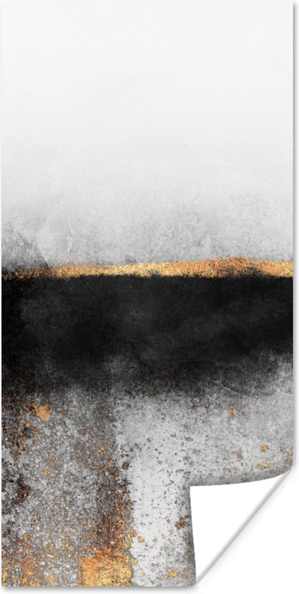 Poster Goud - Abstract - Luxe - 60x120 cm