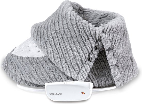 Wellcare WE-167FWH Elektrische Voetenwarmer met 90 min timer - Super zacht fleece - voetlengte max 28.5 cm