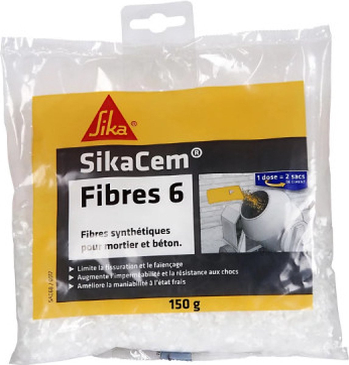 SIKA SikaCem Micro-Synthetische Vezels Voor Beton en Mortel - Vezel-6 - 150 g
