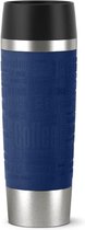 EMSA 515618 Travel Mug Standard Design Grande, Thermobeker/Isolatiebeker, 500 ml, Blauw