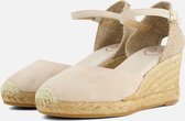 Toni Pons Espadrille Lloret Sandalen beige Textiel - Dames - Maat 37