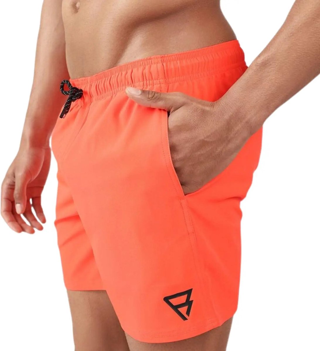 Brunotti Bru - conic Zwembroek Heren - Zwemshort met 4 - Way Stretch - Neon Orange — afbeelding 11
