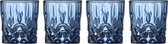 Lyngby Glas Sorrento Shotglas 4 cl 4 st. Blauw