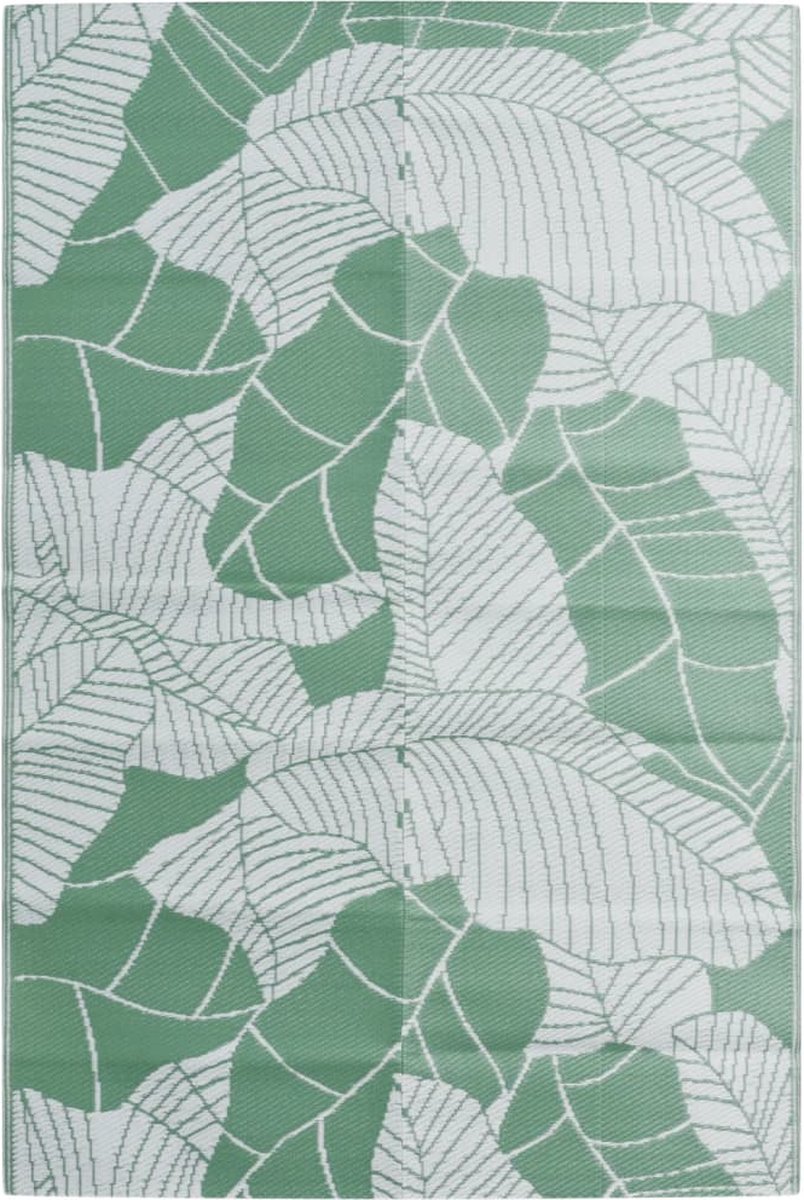 vidaXL - Buitenkleed - ARAKIL - 120x180 - cm - PP - groen