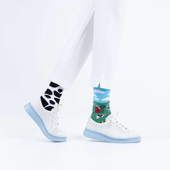 Chaussettes unisexes Many Mornings - Holy Cow - Unisexe - Taille: 43-46