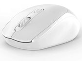 Stille Muis Draadloos - Voor Laptop en PC - Ergonomische muis -Geschikt voor Windows 7/8/10/XP - Wit