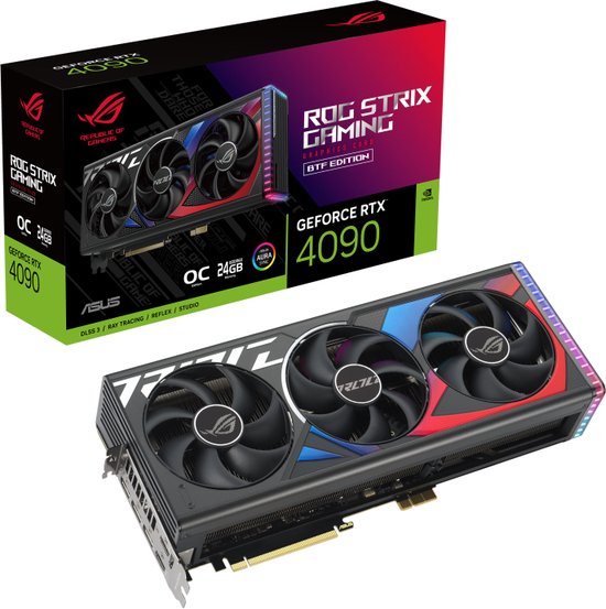 ASUS ROG Strix GeForce RTX 4090 BFT OC Edition - Carte vidéo - 24 Go GDDR6X - PCIe 4.0 - 2x HDMI 2.1a - 3x DisplayPort 1.4a