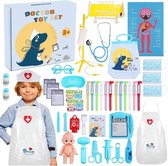 Dokterset Speelgoed - Dierenarts Speelgoed - Dokterset - Kinderspeelgoed voor Jongens en Meisjes - Vanaf 2 Jaar geschikt voor 3, 4, 5 en Ouder - Doktersjas Kind