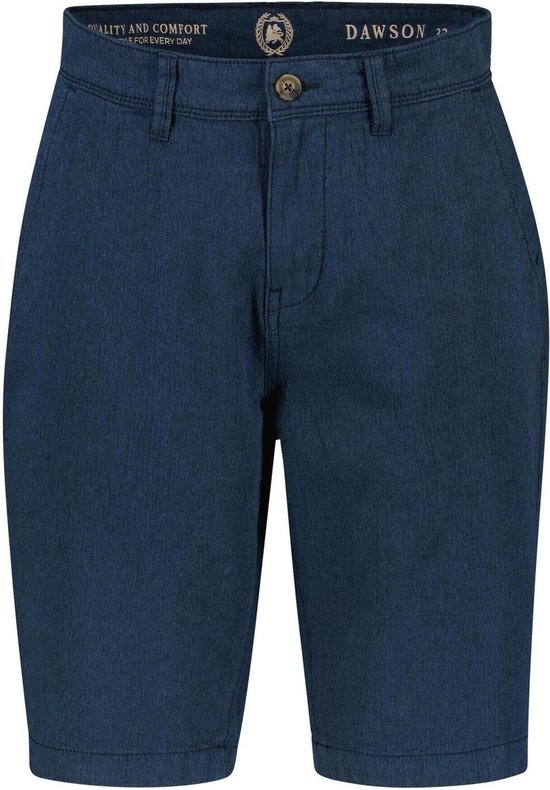 Riverso RIVKlaas Shorts/korte broek/bermuda voor heren; normale pasvorm; met riem; voor de zomer; 98% katoen; keuze uit diverse kleuren en maten, Dark Red (15400), 38