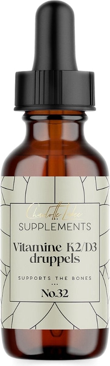 Vitamine K2 & D3 Druppels | Vloeibare Vitamines voor Botten & Spieren | CL Health by Charlotte Labee