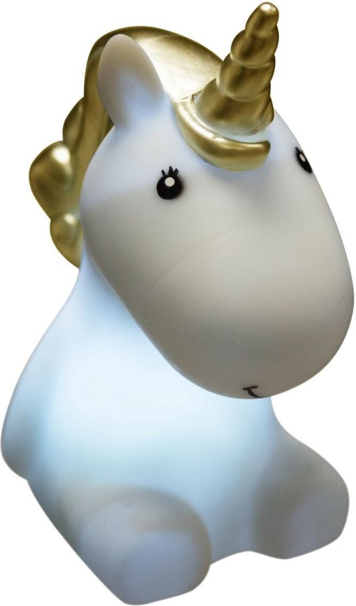 Atmosphera Nachtlampje LED - Unicorn XL - goud - kunststof - 27 x 15 x 30 cm - kinderkamer van Atmosphera — afbeelding 4