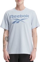 Reebok RI BIG STACKED LOGO TEE - T-shirt pour homme - Blauw - Taille S