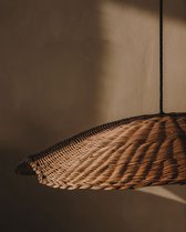 Kave Home - Bisbal lampenkap van rotan met natuurlijke afwerking Ø 80 cm