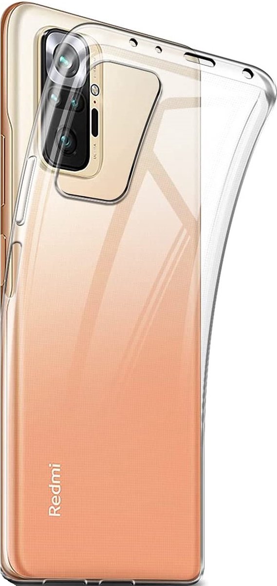 Hoesje voor Xiaomi Redmi Note 10 Pro backcover Shockproof siliconen Transparant