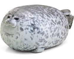 Klikkopers® - Zeehond kussen knuffel - Kawaii - Kawaii Kussen - Kawaii Knuffel - Squish Knuffel - Zeehond - 38 cm